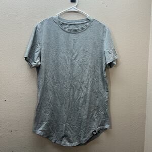 YoungLA T-Shirt Mens Gray Gym Workout Crew Athleisure Basic Crewneck‎ Tee Sz M